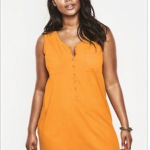 Womens Henley MaxTank SZ 1X (26-28) Sunset NEW